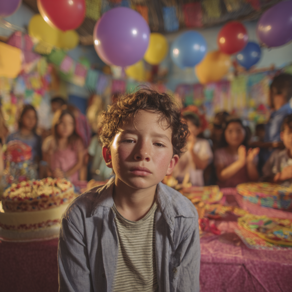 Niño en un entorno cotidiano con desafíos de sobreestimulación